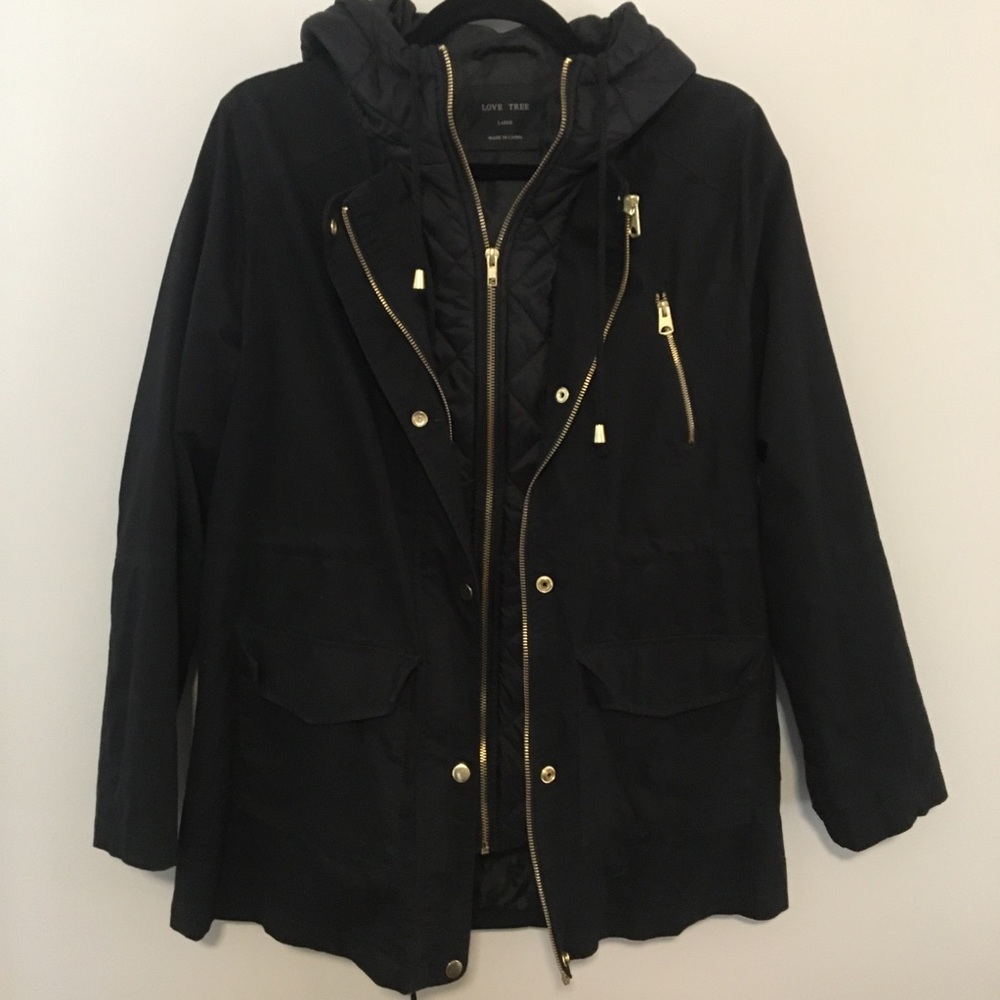Black and gold Love Tree Jacket